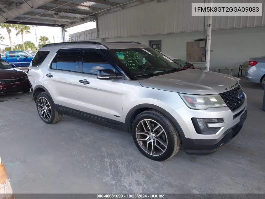 2016 Ford Explorer Sport VIN: 1FM5K8GT2GGA09083 Lot: 40681699