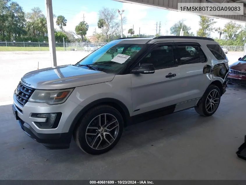 2016 Ford Explorer Sport VIN: 1FM5K8GT2GGA09083 Lot: 40681699