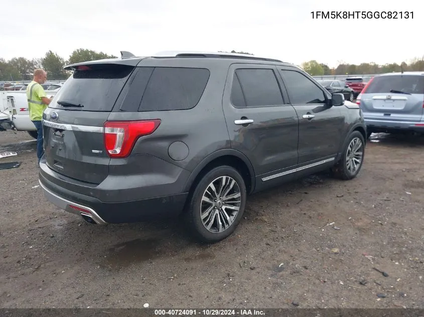 1FM5K8HT5GGC82131 2016 Ford Explorer Platinum