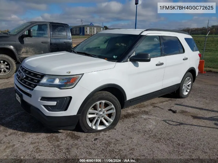 1FM5K7BH4GGC72625 2016 Ford Explorer