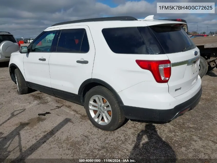 1FM5K7BH4GGC72625 2016 Ford Explorer