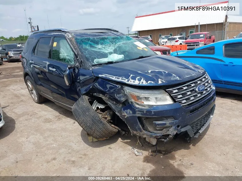 2017 Ford Explorer Limited VIN: 1FM5K8F89HGA10391 Lot: 39268463