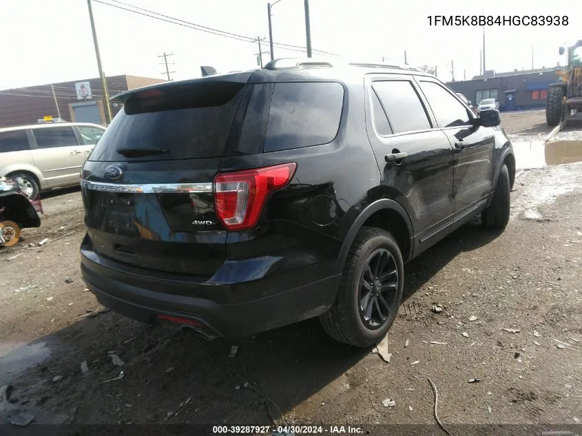 1FM5K8B84HGC83938 2017 Ford Explorer