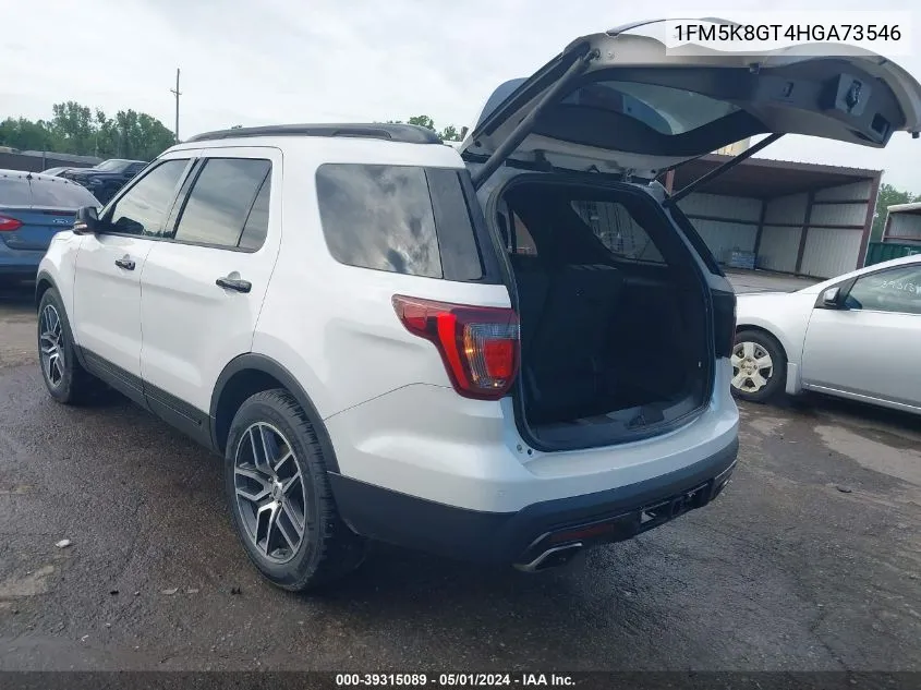 1FM5K8GT4HGA73546 2017 Ford Explorer Sport