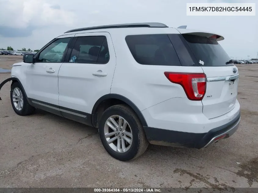 1FM5K7D82HGC54445 2017 Ford Explorer Xlt