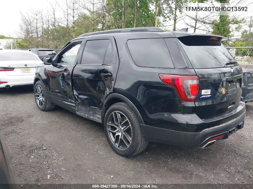 1FM5K8GT0HGC13592 2017 Ford Explorer Sport