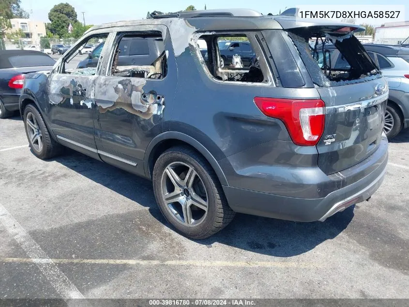 1FM5K7D8XHGA58527 2017 Ford Explorer Xlt