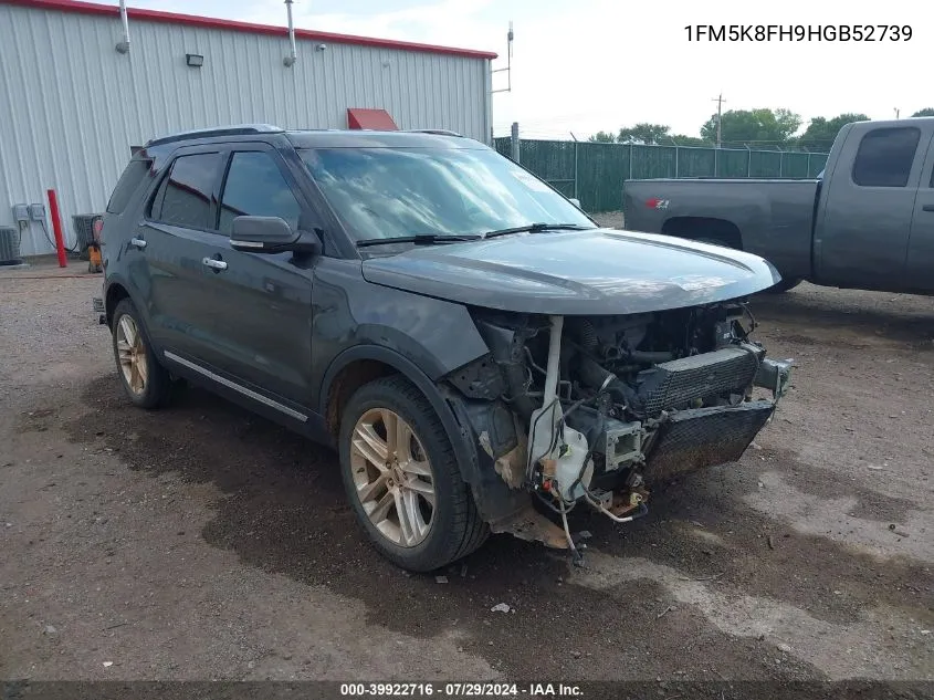 1FM5K8FH9HGB52739 2017 Ford Explorer Limited