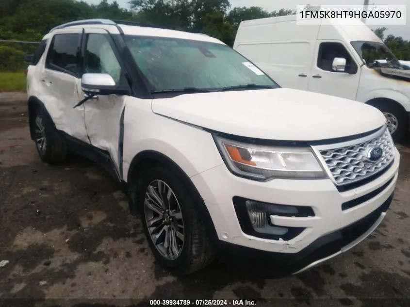 1FM5K8HT9HGA05970 2017 Ford Explorer Platinum