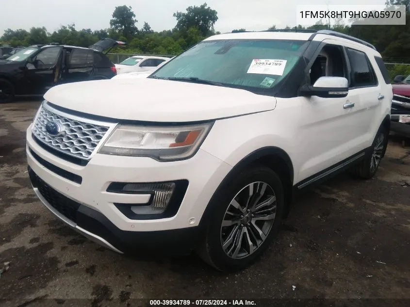 1FM5K8HT9HGA05970 2017 Ford Explorer Platinum