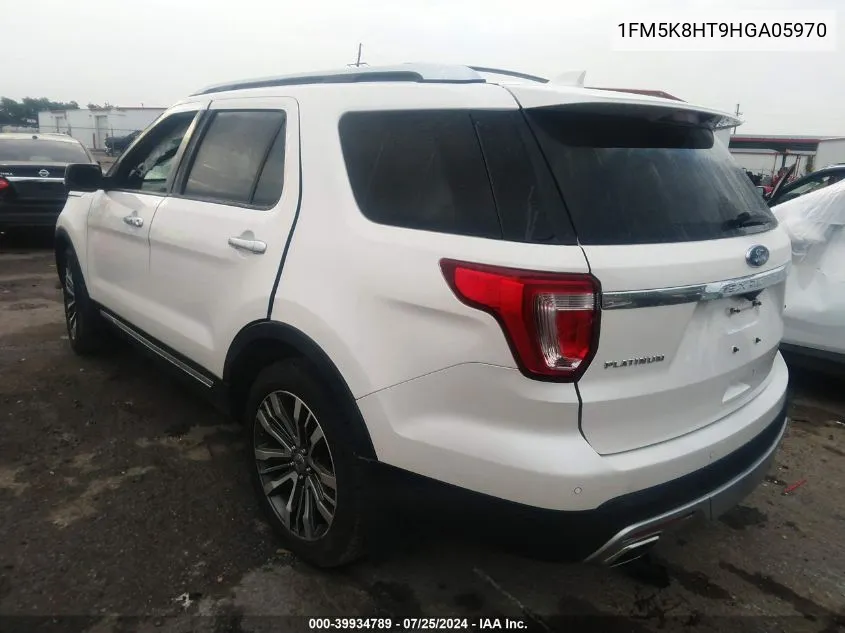 1FM5K8HT9HGA05970 2017 Ford Explorer Platinum