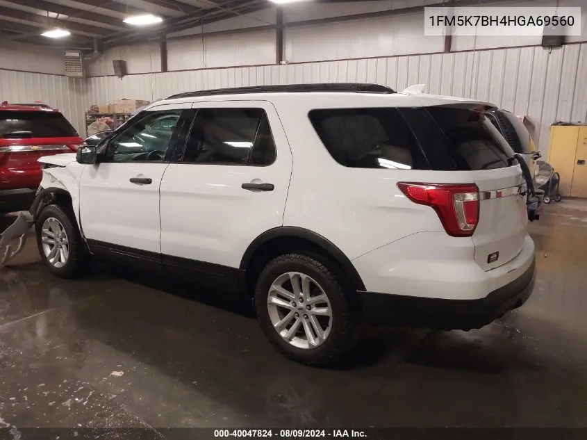 2017 Ford Explorer VIN: 1FM5K7BH4HGA69560 Lot: 40047824