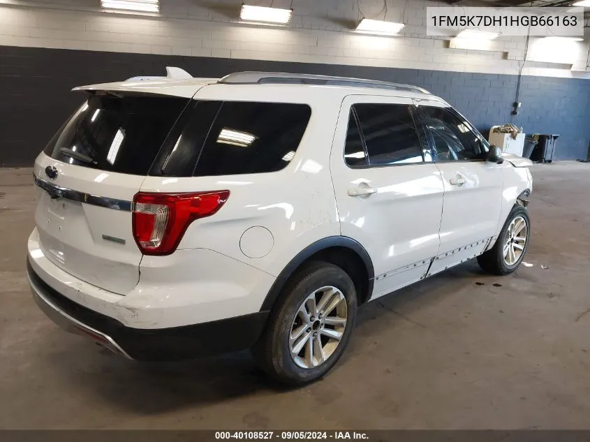 1FM5K7DH1HGB66163 2017 Ford Explorer Xlt Fwd Xlt