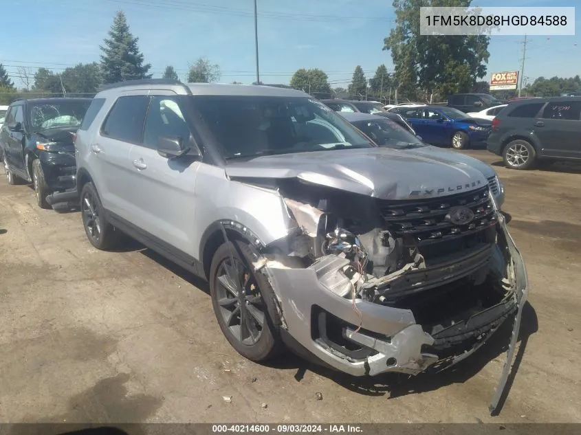 2017 Ford Explorer Xlt VIN: 1FM5K8D88HGD84588 Lot: 40214600