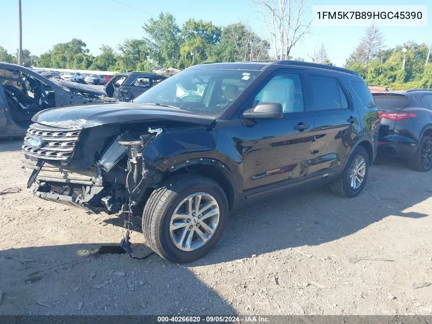 2017 Ford Explorer VIN: 1FM5K7B89HGC45390 Lot: 40266820