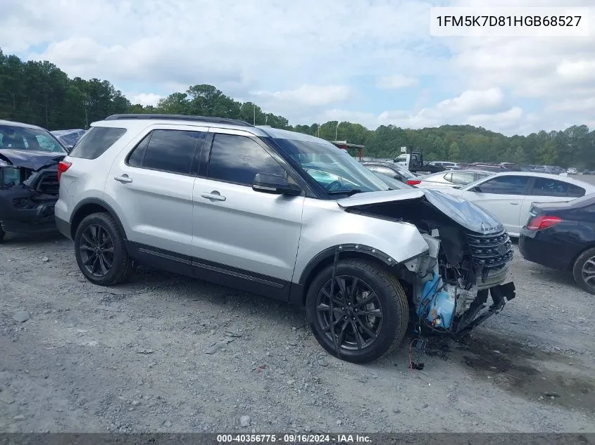 1FM5K7D81HGB68527 2017 Ford Explorer Xlt