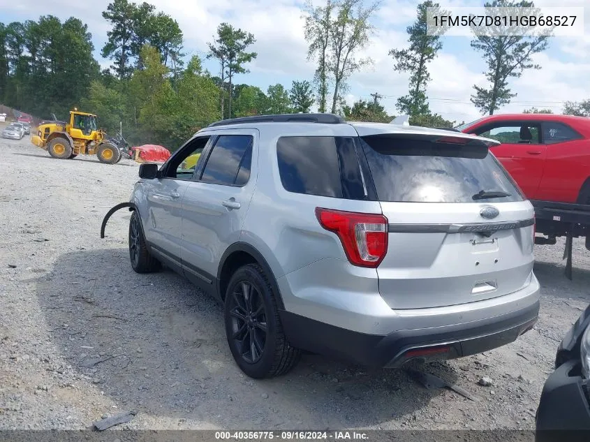 1FM5K7D81HGB68527 2017 Ford Explorer Xlt