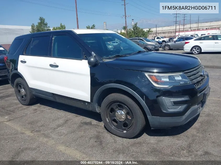 1FM5K8AR2HGD06711 2017 Ford Explorer Police Interceptor