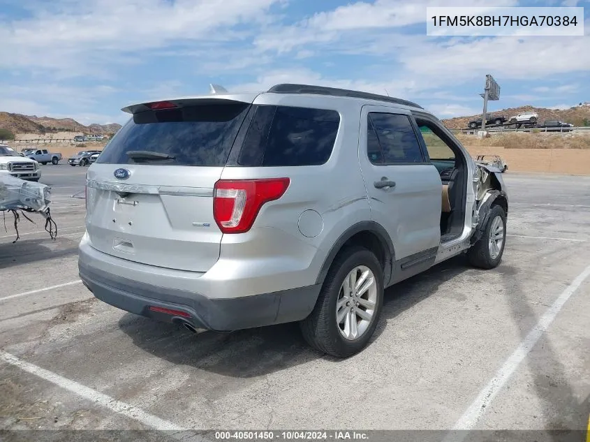 2017 Ford Explorer VIN: 1FM5K8BH7HGA70384 Lot: 40501450