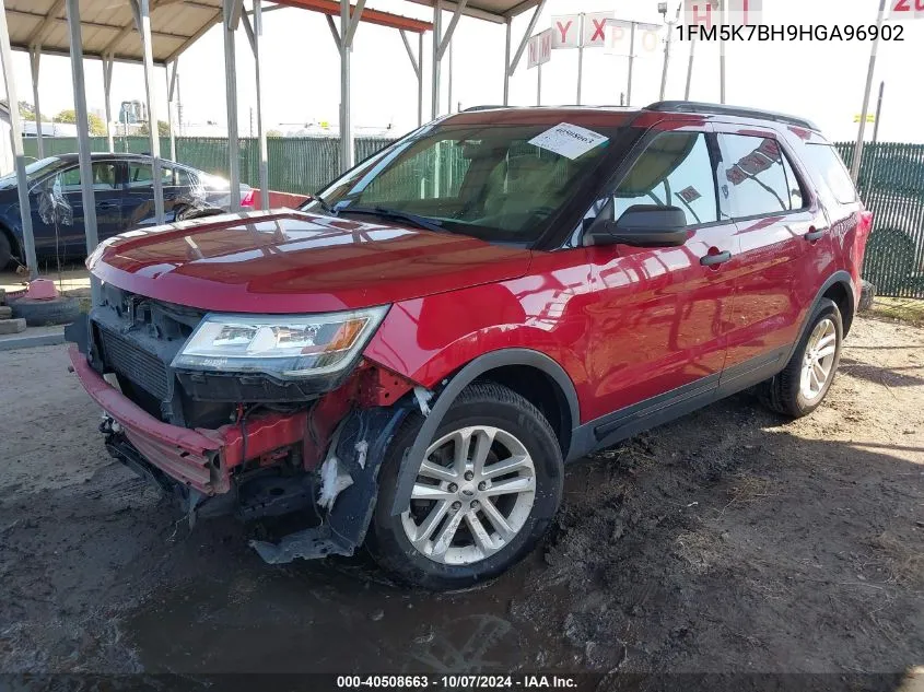 2017 Ford Explorer VIN: 1FM5K7BH9HGA96902 Lot: 40508663