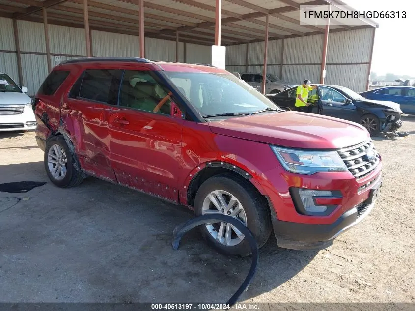 2017 Ford Explorer Xlt VIN: 1FM5K7DH8HGD66313 Lot: 40513197