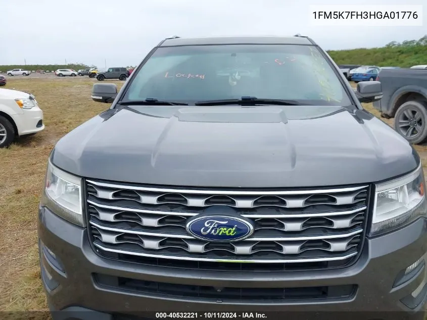 2017 Ford Explorer Limited VIN: 1FM5K7FH3HGA01776 Lot: 40532221