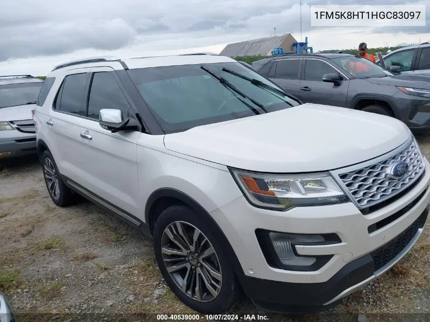 2017 Ford Explorer Platinum VIN: 1FM5K8HT1HGC83097 Lot: 40539000