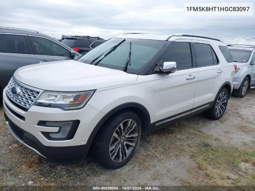 2017 Ford Explorer Platinum VIN: 1FM5K8HT1HGC83097 Lot: 40539000