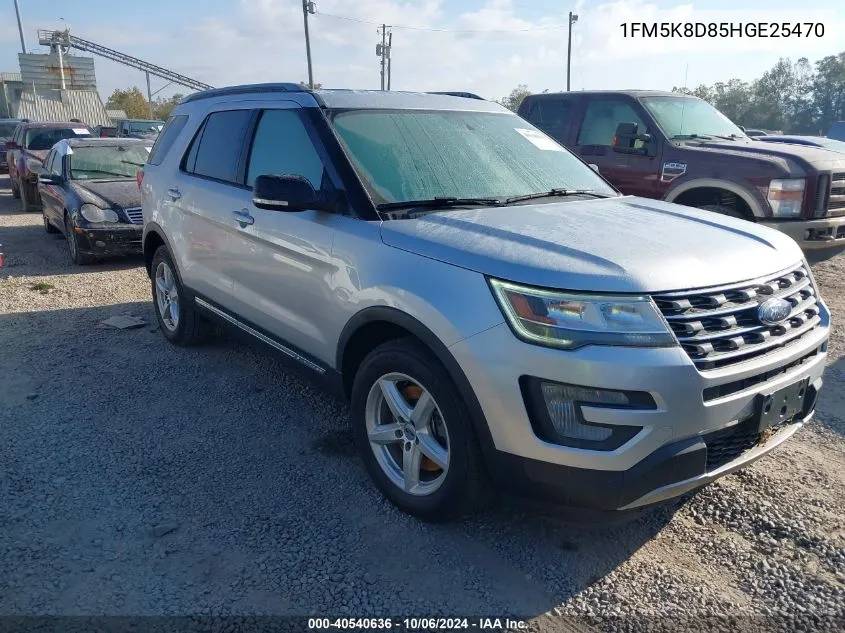 2017 Ford Explorer Xlt VIN: 1FM5K8D85HGE25470 Lot: 40540636