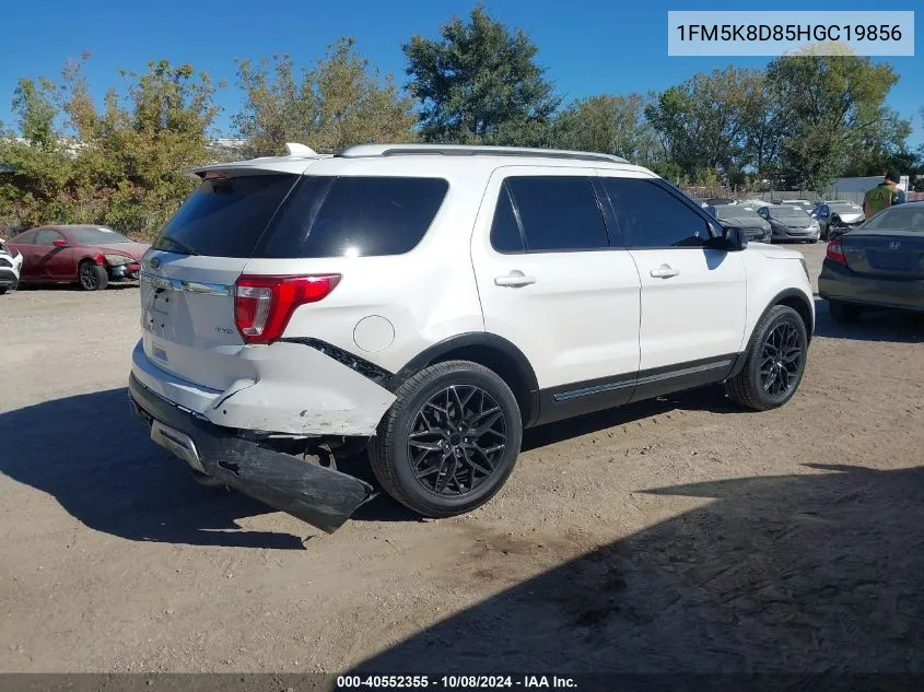 2017 Ford Explorer Xlt VIN: 1FM5K8D85HGC19856 Lot: 40552355