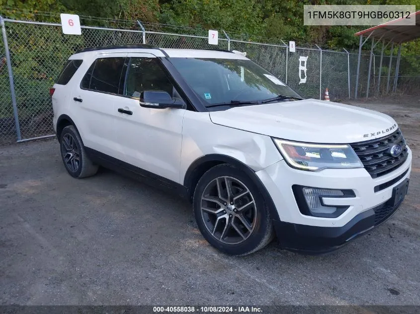 1FM5K8GT9HGB60312 2017 Ford Explorer Sport