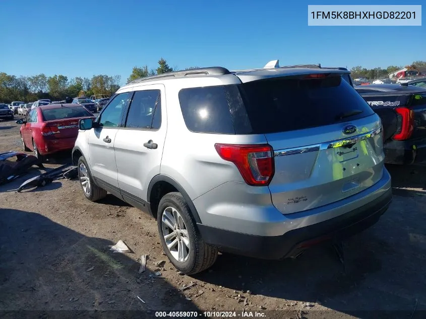 1FM5K8BHXHGD82201 2017 Ford Explorer