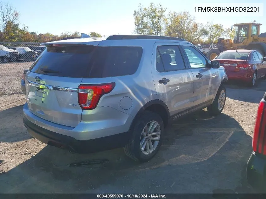 1FM5K8BHXHGD82201 2017 Ford Explorer