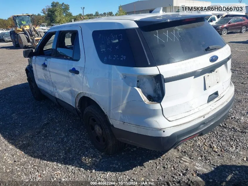 2017 Ford Explorer Police Interceptor VIN: 1FM5K8AR6HGD66703 Lot: 40562244