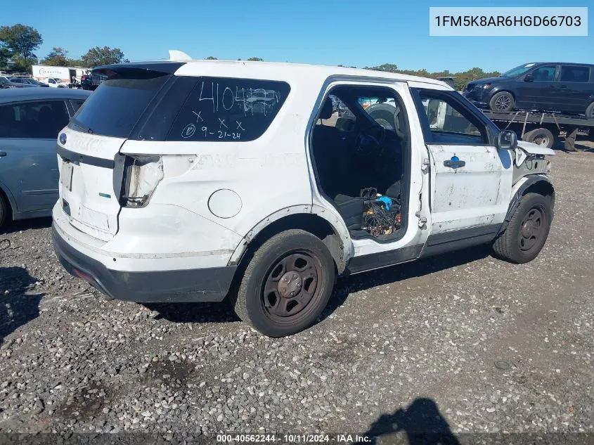 2017 Ford Explorer Police Interceptor VIN: 1FM5K8AR6HGD66703 Lot: 40562244