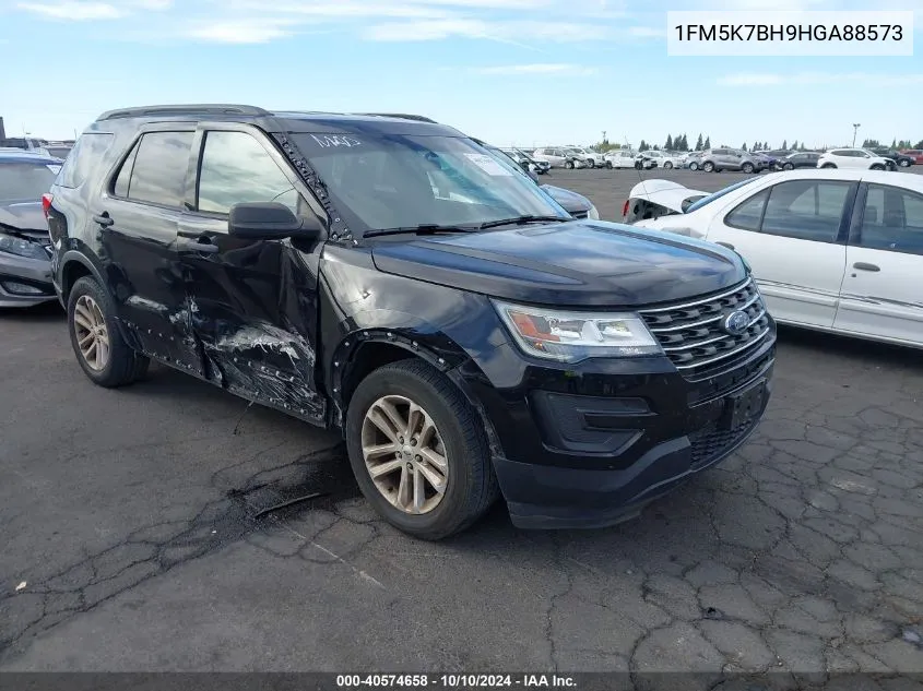 2017 Ford Explorer VIN: 1FM5K7BH9HGA88573 Lot: 40574658