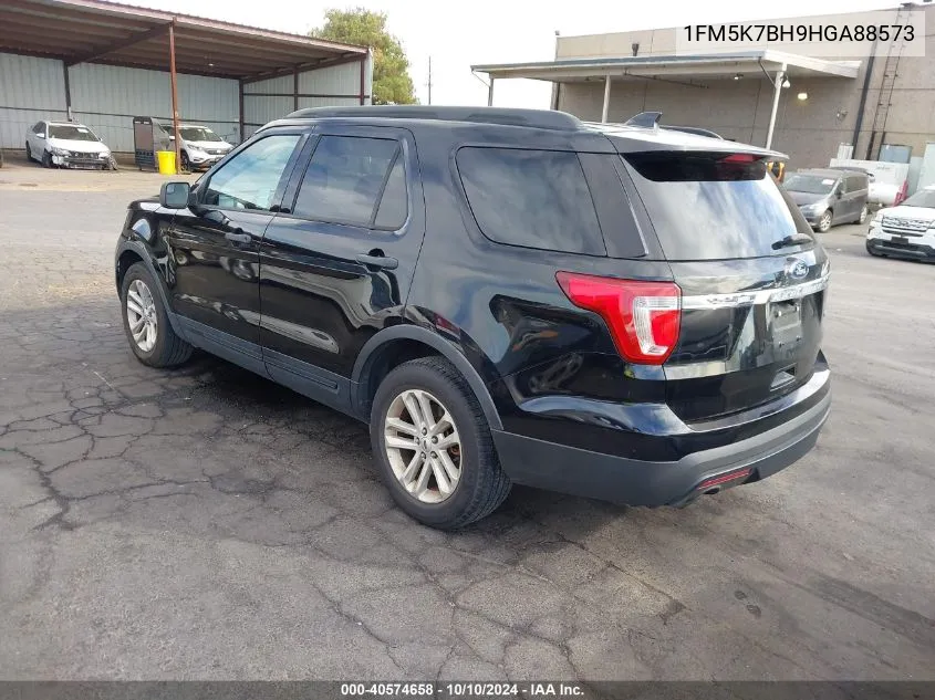 2017 Ford Explorer VIN: 1FM5K7BH9HGA88573 Lot: 40574658