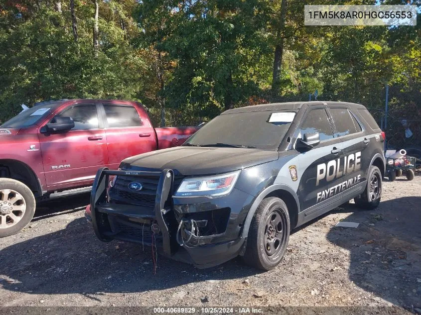 2017 Ford Utility Police Interceptor VIN: 1FM5K8AR0HGC56553 Lot: 40689829