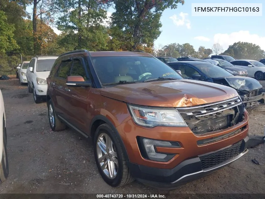 2017 Ford Explorer Limited VIN: 1FM5K7FH7HGC10163 Lot: 40743720