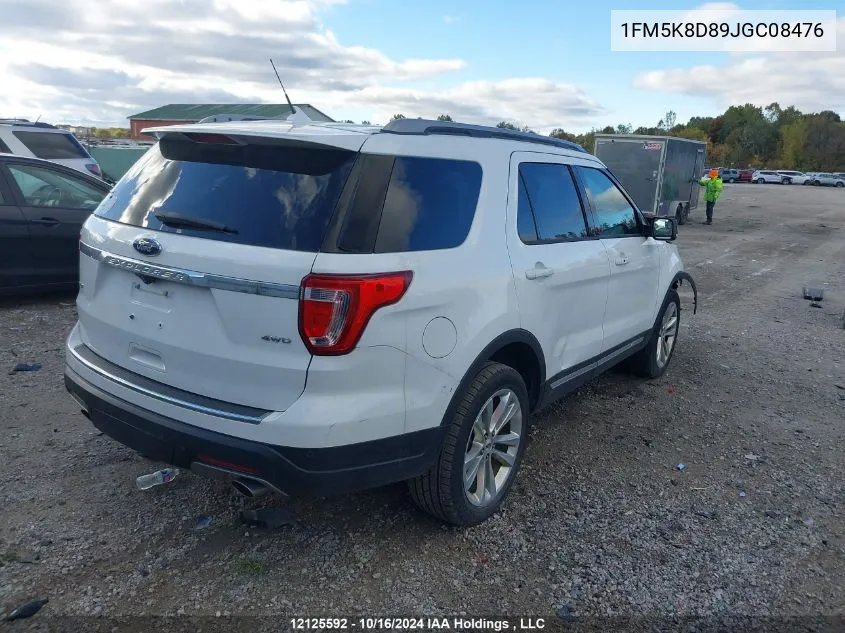 1FM5K8D89JGC08476 2018 Ford Explorer Xlt