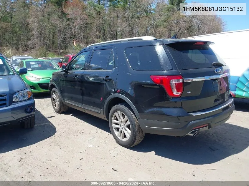 2018 Ford Explorer Xlt VIN: 1FM5K8D81JGC15132 Lot: 39278605