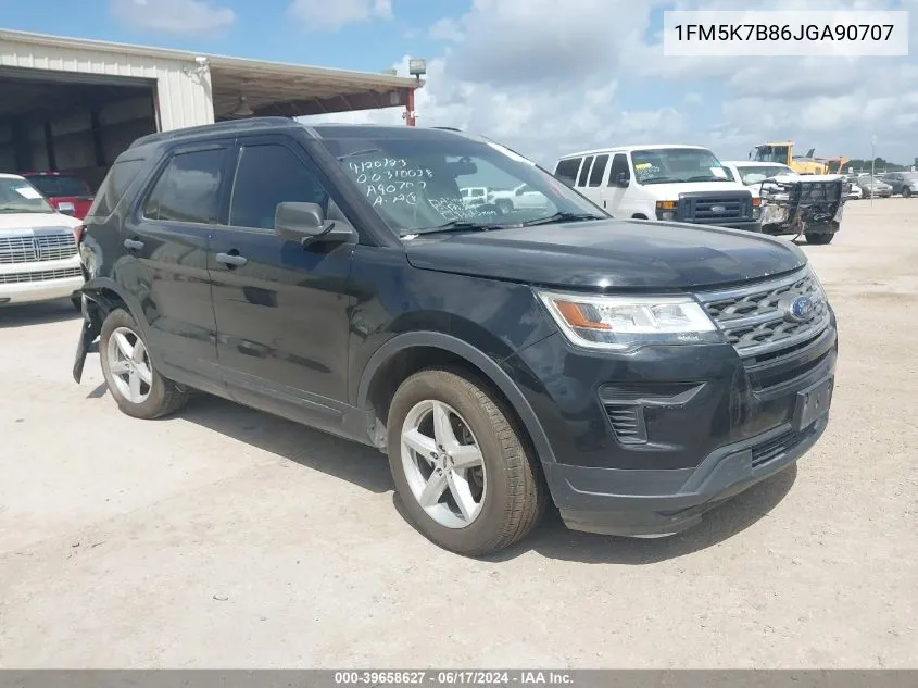 1FM5K7B86JGA90707 2018 Ford Explorer