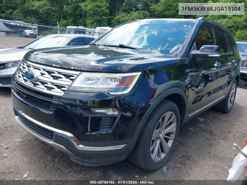 2018 Ford Explorer Limited VIN: 1FM5K8F88JGA15104 Lot: 39768162