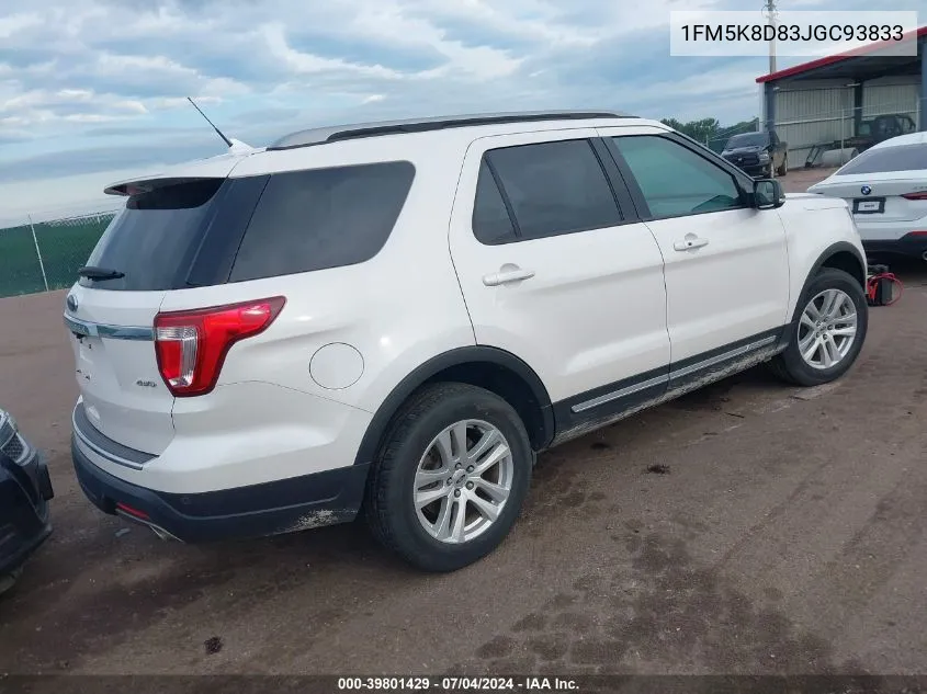 1FM5K8D83JGC93833 2018 Ford Explorer Xlt