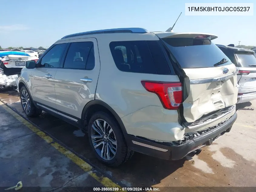 1FM5K8HT0JGC05237 2018 Ford Explorer Platinum