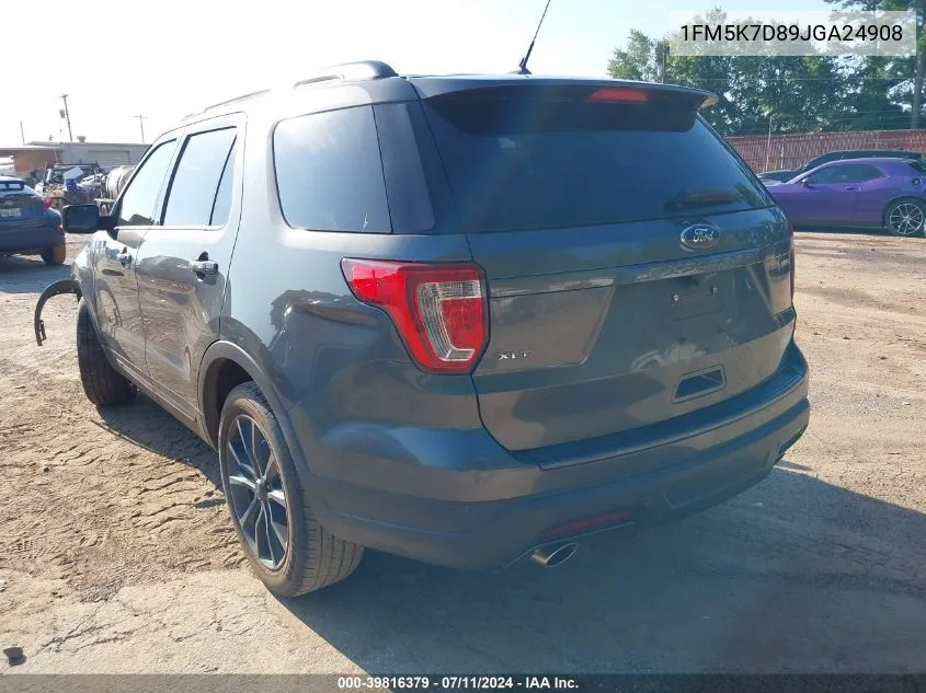 1FM5K7D89JGA24908 2018 Ford Explorer Xlt