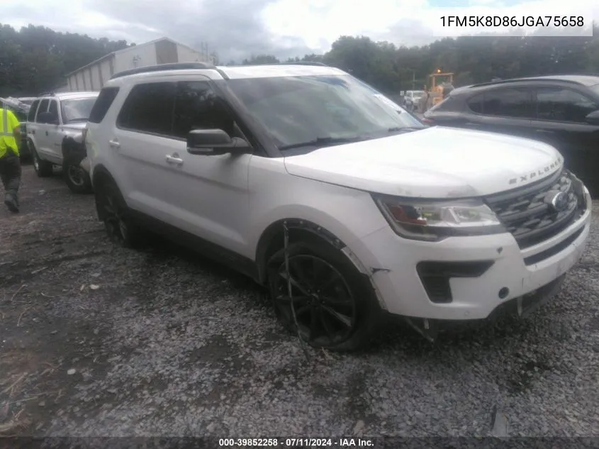 2018 Ford Explorer Xlt VIN: 1FM5K8D86JGA75658 Lot: 39852258