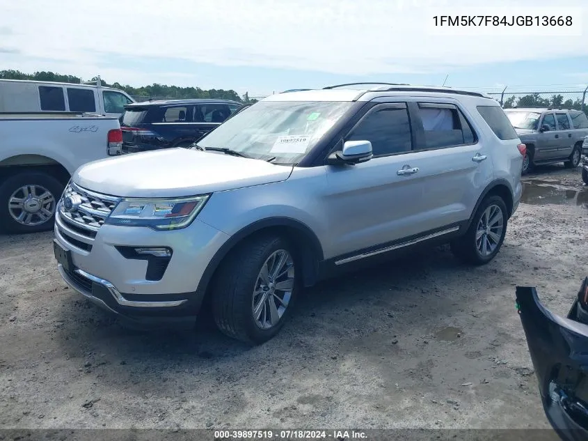 2018 Ford Explorer Limited VIN: 1FM5K7F84JGB13668 Lot: 39897519