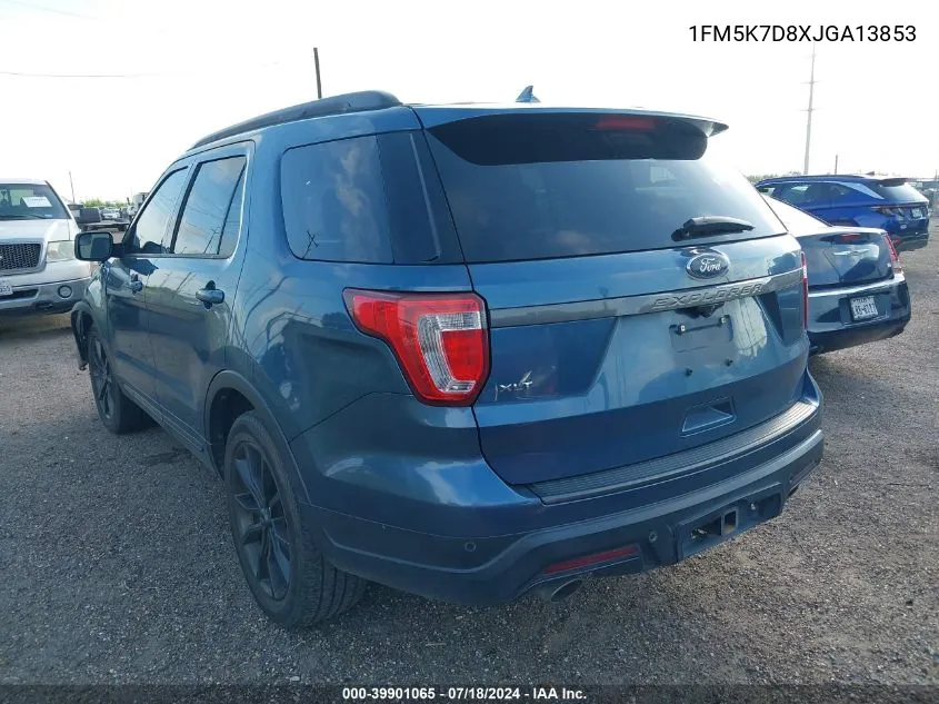 1FM5K7D8XJGA13853 2018 Ford Explorer Xlt