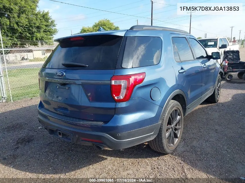 2018 Ford Explorer Xlt VIN: 1FM5K7D8XJGA13853 Lot: 39901065